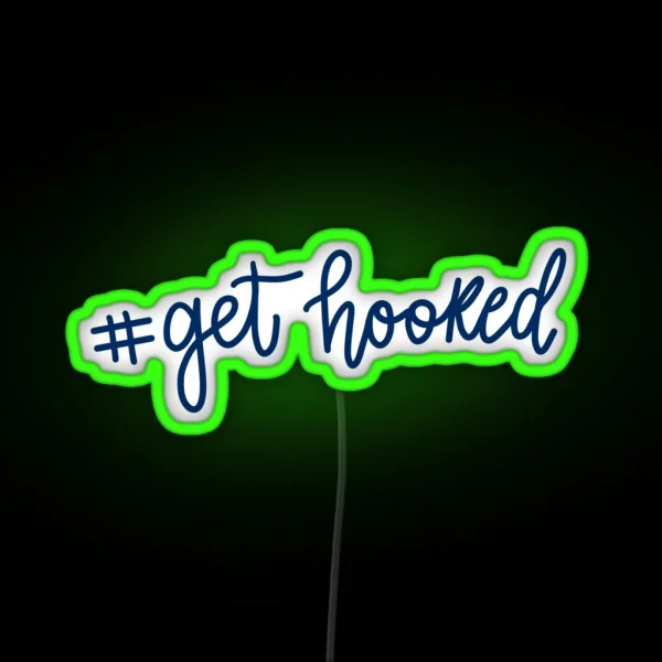 PBA Get Hooked Design RGB Neon Sign