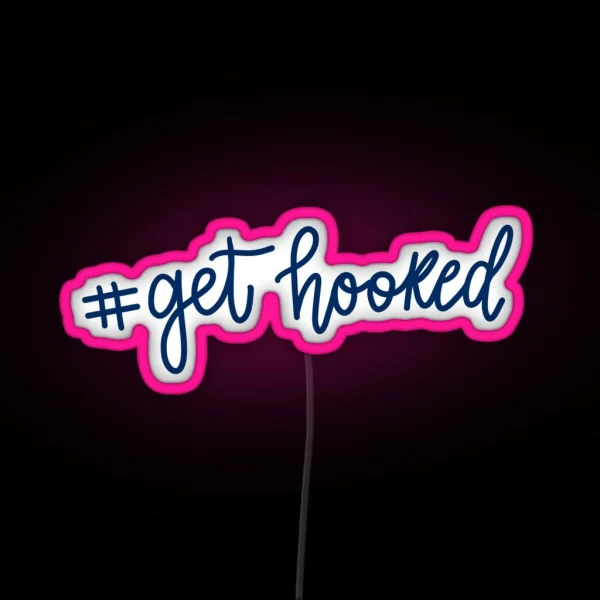 PBA Get Hooked Design RGB Neon Sign