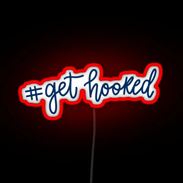 PBA Get Hooked Design RGB Neon Sign