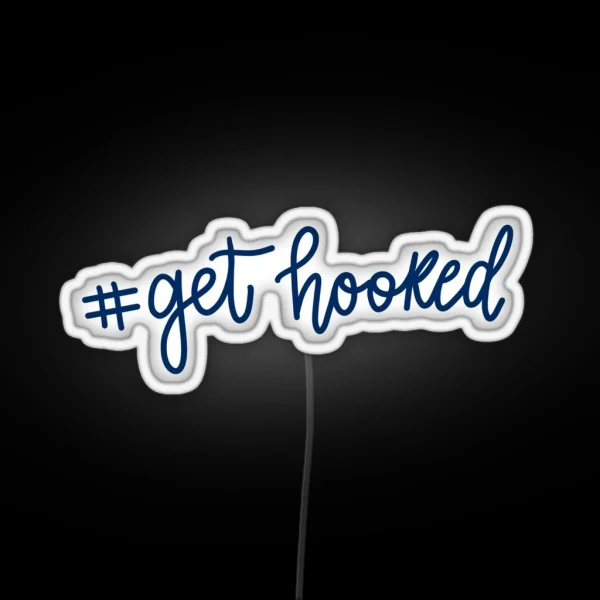 PBA Get Hooked Design RGB Neon Sign