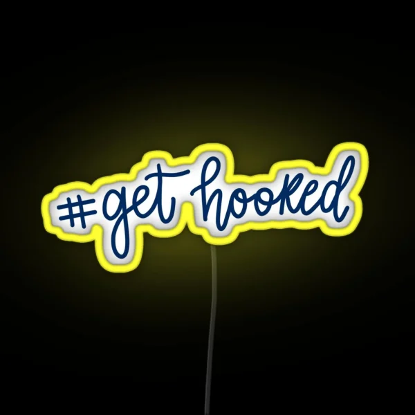 PBA Get Hooked Design RGB Neon Sign