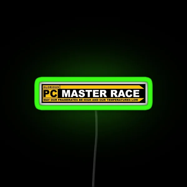PCMR Logo RGB Neon Sign