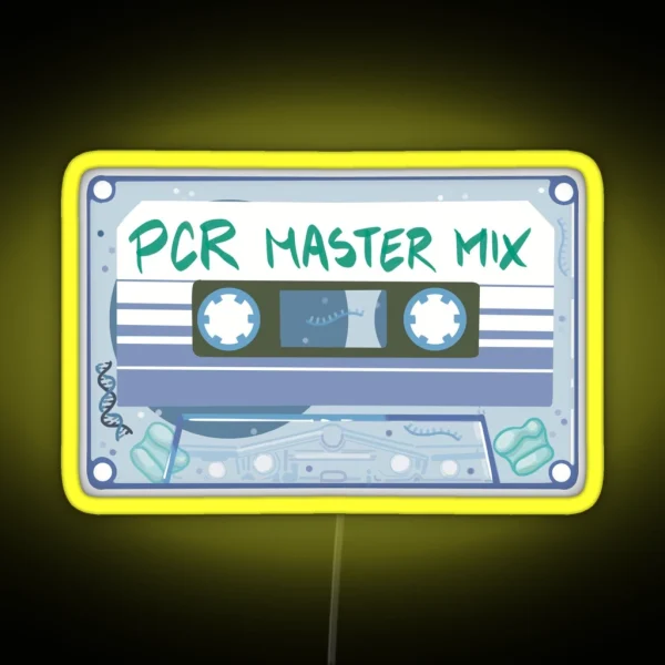 PCR Master Mix Cassette Blue RGB Neon Sign