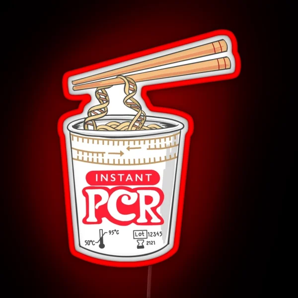 PCR Noodles RGB Neon Sign