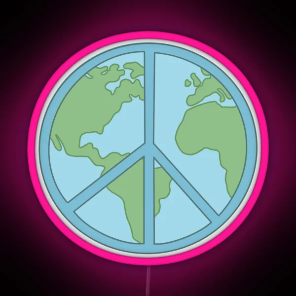 Peace On Earth RGB Neon Sign