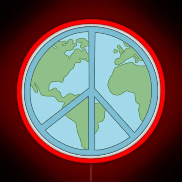 Peace On Earth RGB Neon Sign