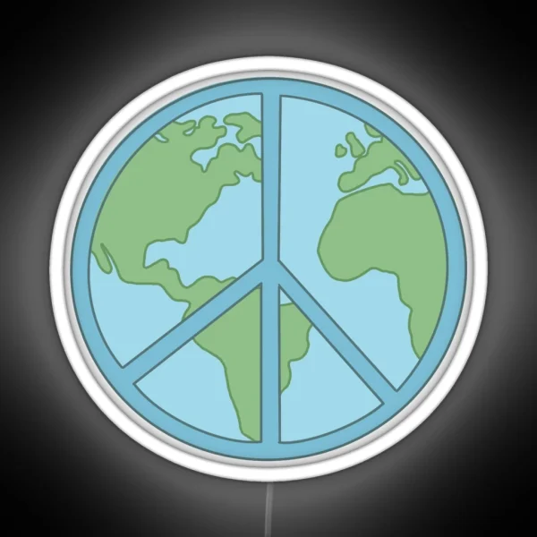 Peace On Earth RGB Neon Sign