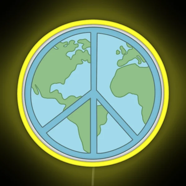 Peace On Earth RGB Neon Sign
