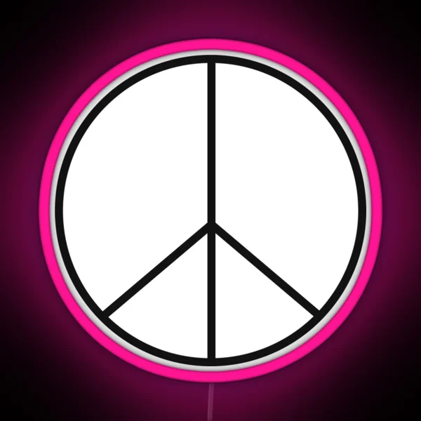 Peace RGB Neon Sign