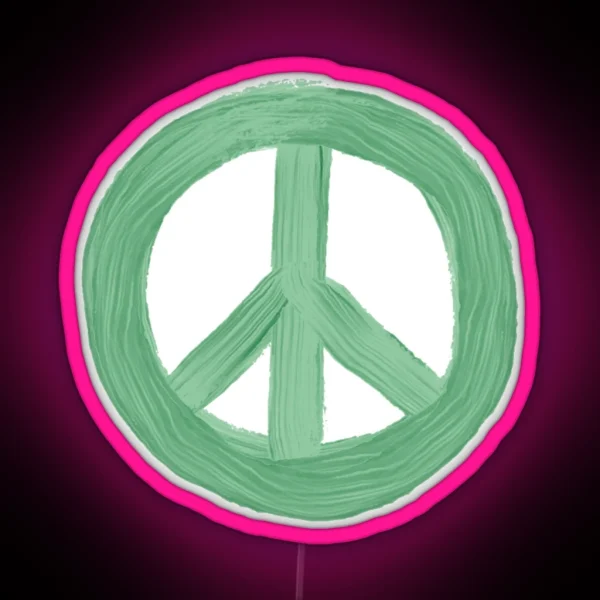 Peace RGB Neon Sign