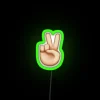 Neon Peace Symbol Wall Decor Artful Accent RGB LED Light