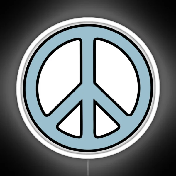 Peace Sign RGB Neon Sign