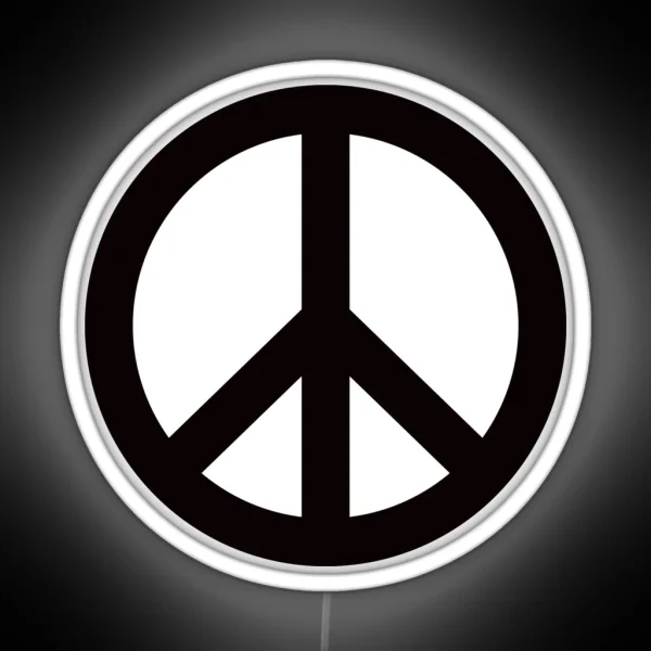 Peace Sign Symbol RGB Neon Sign