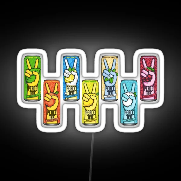 Peace Tea Led Pack RGB Neon Sign