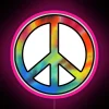 RGB Neon Sign with Vibrant Colorful Artistic Peaceful Home Decor Accents