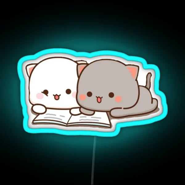 Peach And Goma Friend RGB Neon Sign
