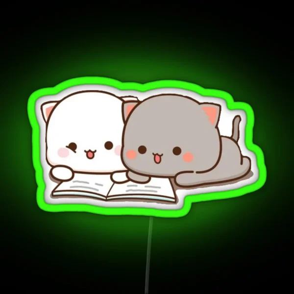 Peach And Goma Friend RGB Neon Sign