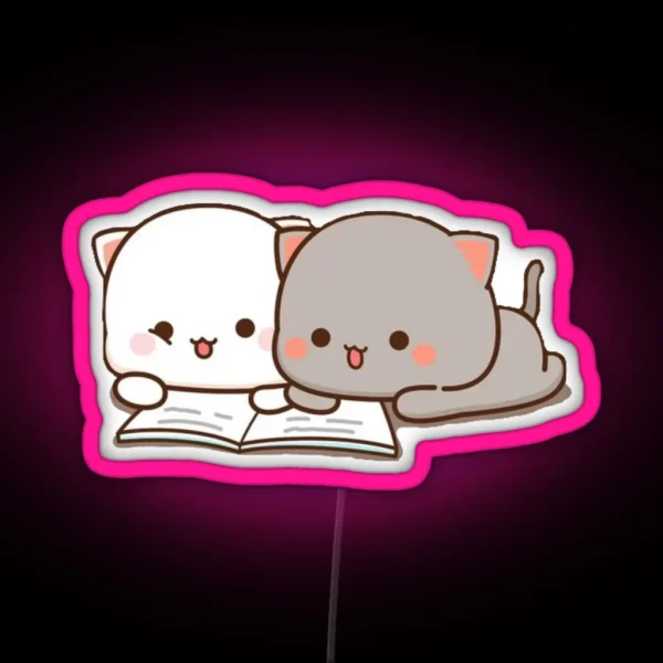 Peach And Goma Friend RGB Neon Sign