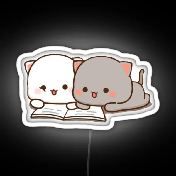 Peach And Goma Friend RGB Neon Sign