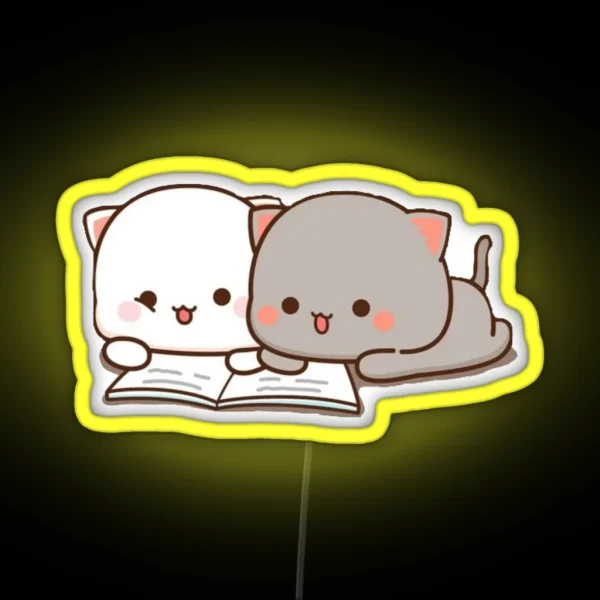 Peach And Goma Friend RGB Neon Sign