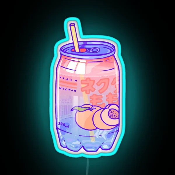 Peach Bubbles RGB Neon Sign