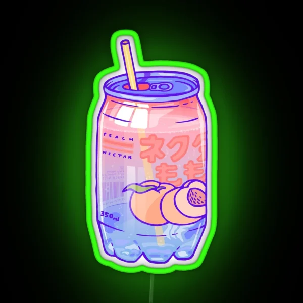 Peach Bubbles RGB Neon Sign