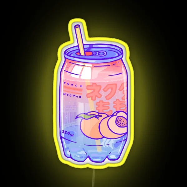 Peach Bubbles RGB Neon Sign