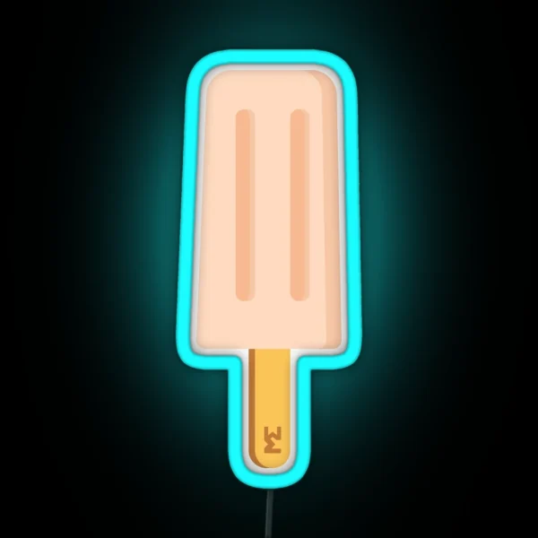 Peach Ice Lolly RGB Neon Sign