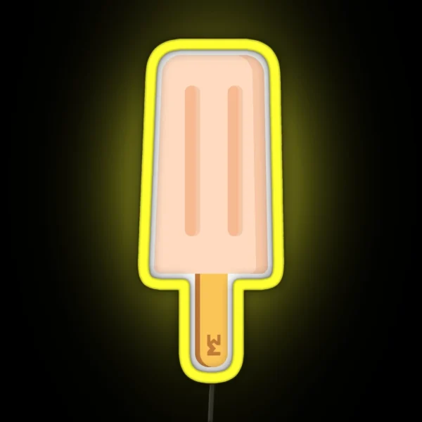 Peach Ice Lolly RGB Neon Sign