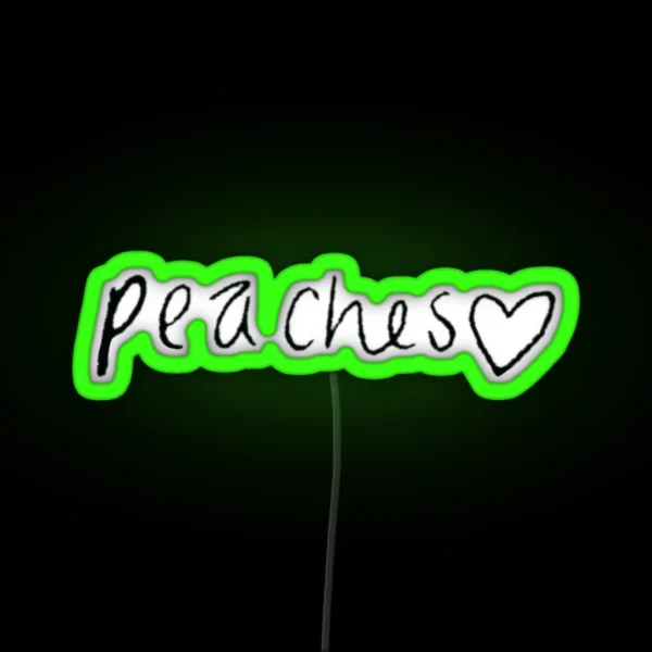 Peaches RGB Neon Sign