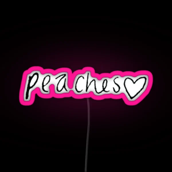 Peaches RGB Neon Sign