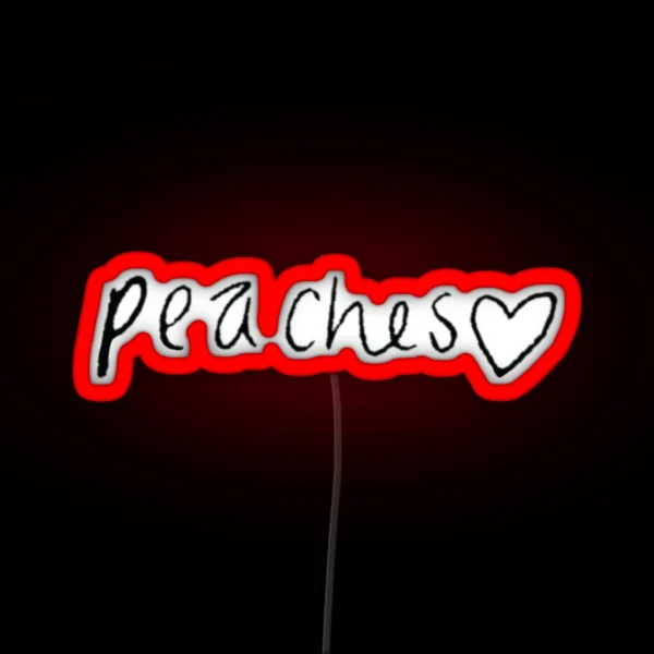 Peaches RGB Neon Sign