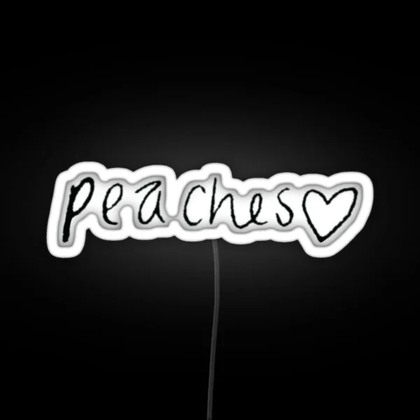Peaches RGB Neon Sign