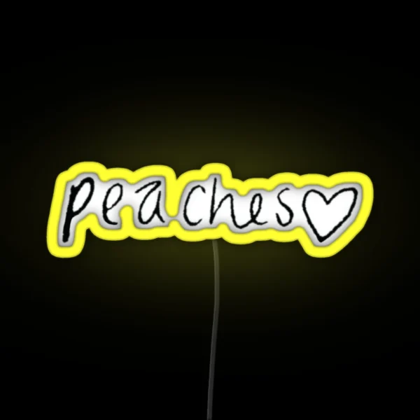 Peaches RGB Neon Sign