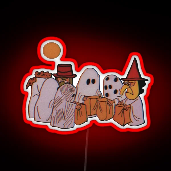 Peanuts Halloween RGB Neon Sign