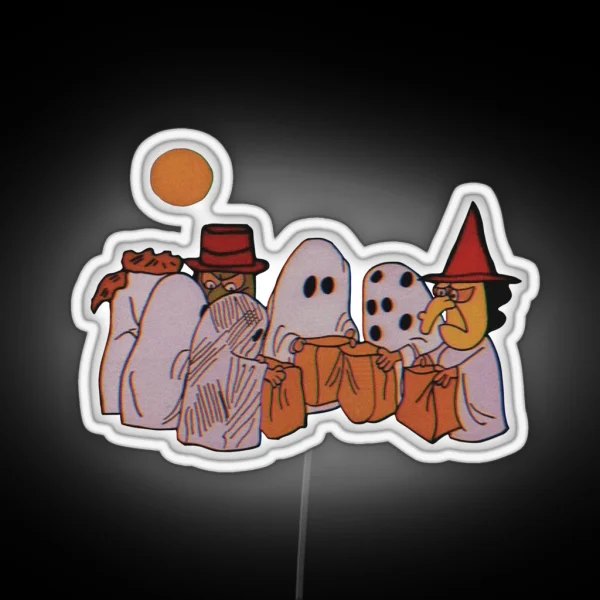 Peanuts Halloween RGB Neon Sign