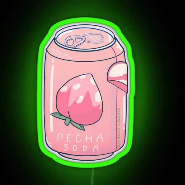 Pecha Berry Soda RGB Neon Sign