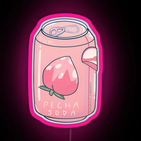 Pecha Berry Soda RGB Neon Sign