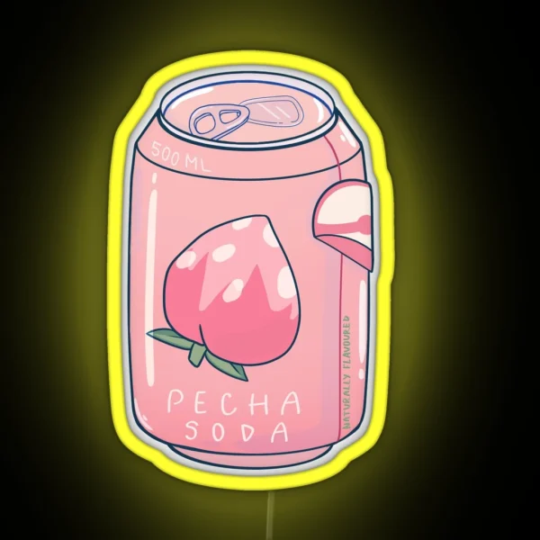 Pecha Berry Soda RGB Neon Sign