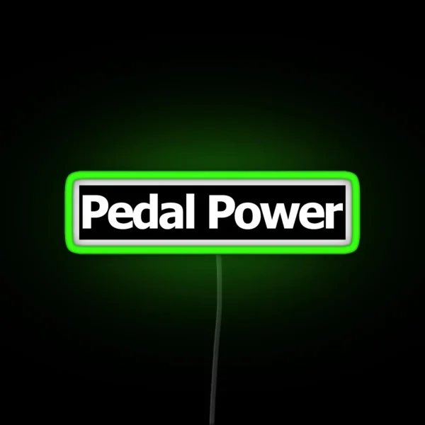 Pedal Power Bike Led Black RGB Neon Sign