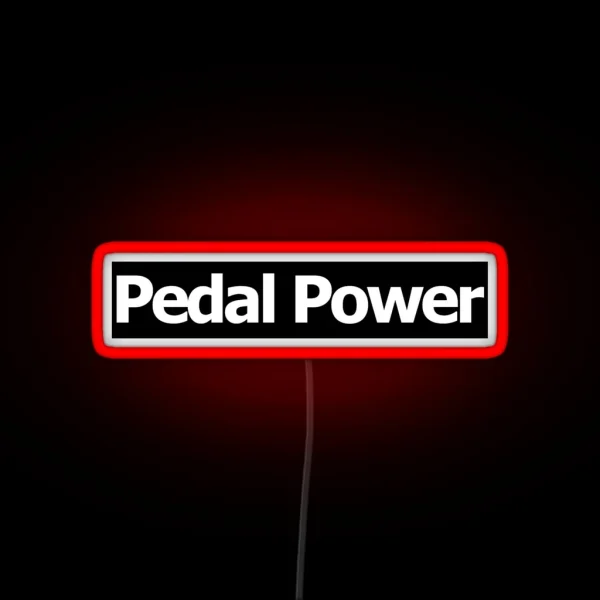 Pedal Power Bike Led Black RGB Neon Sign