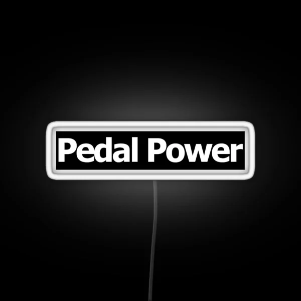 Pedal Power Bike Led Black RGB Neon Sign