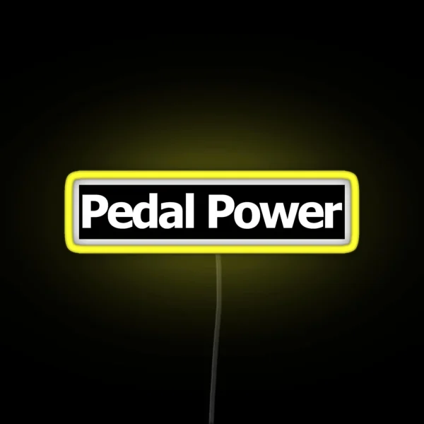 Pedal Power Bike Led Black RGB Neon Sign