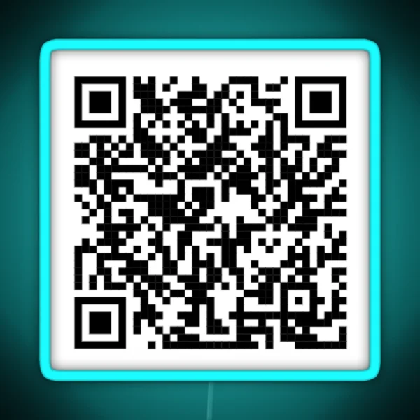 Pedro Pascal I M Your Daddy QR Code RGB Neon Sign