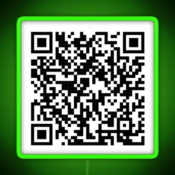 Pedro Pascal I M Your Daddy QR Code RGB Neon Sign
