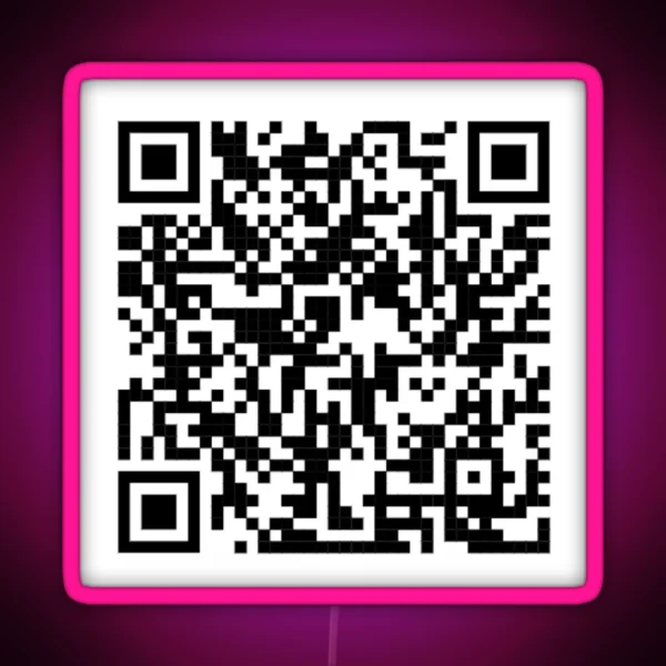 Pedro Pascal I M Your Daddy QR Code RGB Neon Sign