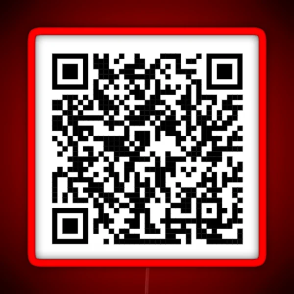 Pedro Pascal I M Your Daddy QR Code RGB Neon Sign