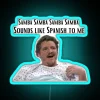 Pedro Pascal sounds like Spanish to me colorful neon decor