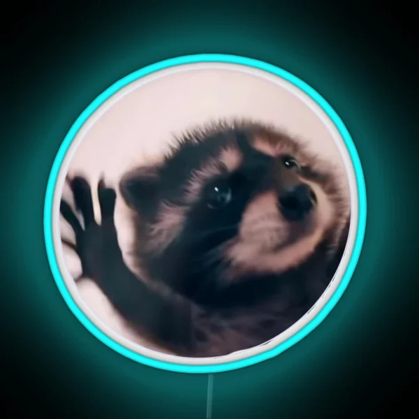 Pedro Raccoon RGB Neon Sign
