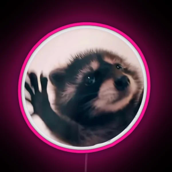 Pedro Raccoon RGB Neon Sign